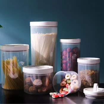 Refrigerator Push-Type Airtight Canister Plastic Vacuum Exhaust Storage Box Kitchen Accessory Organizer Food Storage Container 
Refrigerator Push-Type Airtight Canister Plastic Vacuum Exhaust Storage Box Kitchen Accessory Organizer Food Storage Container