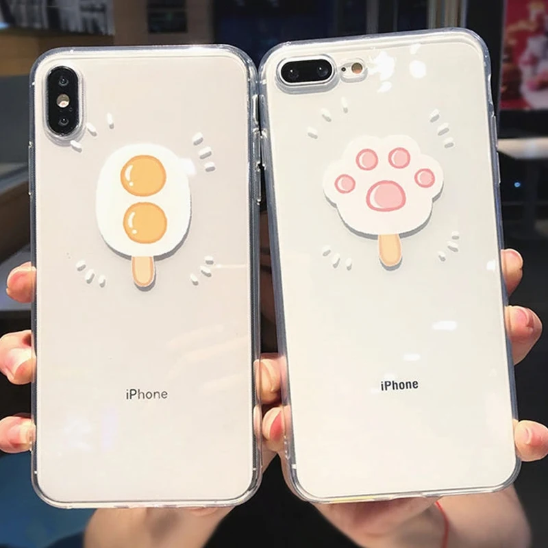 Cute Cat claw Pattern Transparent Phone Case For iPhone XR XS X XS Max 7 8 6 6S Plus Clear Soft Cartoon eggs Back Cover Cases
Cute Cat claw Pattern Transparent Phone Case For iPhone XR XS X XS Max 7 8 6 6S Plus Clear Soft Cartoon eggs Back Cover Cases