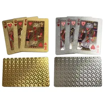 High Quality 1 Set Gold Foil Plated Poker Cards Waterproof Playing Card Limited Edition Collection Diamond Poker Creative Gift 
High Quality 1 Set Gold Foil Plated Poker Cards Waterproof Playing Card Limited Edition Collection Diamond Poker Creative Gift