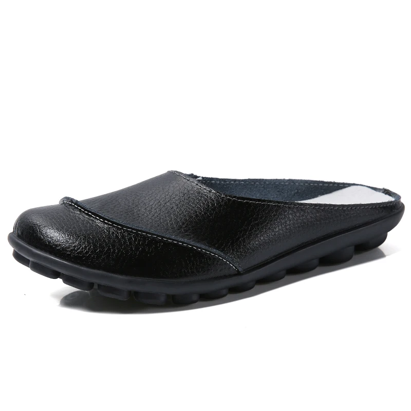 2020 Spring Womens Genuine Leather Slip On Half Slippers Antiskid Large Size 41 42 43 Moccasin Shoes For Women
2020 Spring Womens Genuine Leather Slip On Half Slippers Antiskid Large Size 41 42 43 Moccasin Shoes For Women