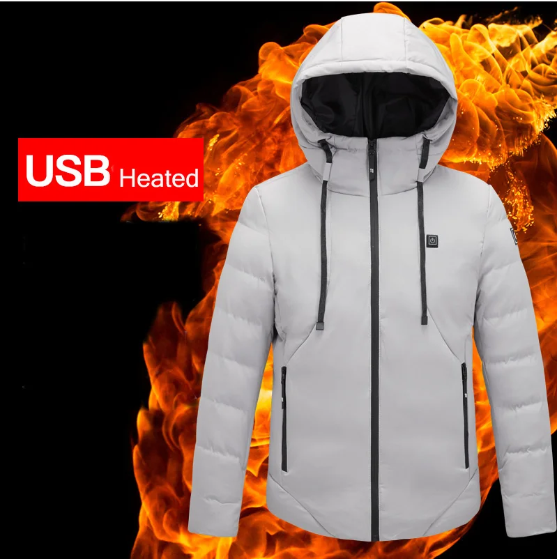 A high-tech functionality jacket with USB power on it.