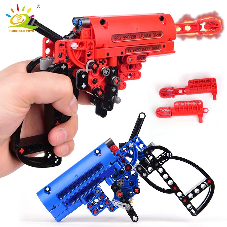 HUIQIBAO 156pcs Shooting Signal Game Gun Building Blocks Technic Weapon DIY Bricks Educational Toys for Children boy GIFT 4Color
HUIQIBAO 156pcs Shooting Signal Game Gun Building Blocks Technic Weapon DIY Bricks Educational Toys for Children boy GIFT 4Color