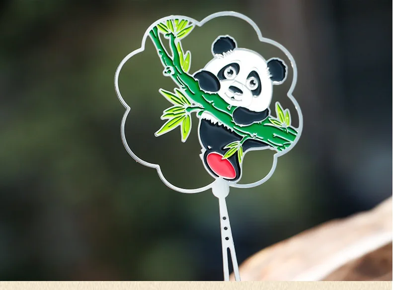 

30 PCS Panda Brass Bookmark Box Set Cute Design Originality Stationery School Office Support Tool Bookmarks Christmas Gift