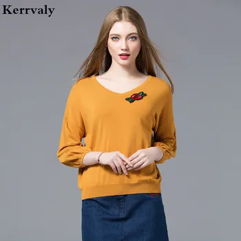 New Rose Flower Embroidery Loose Rainbow Sweaters Women Spring Long Sleeve Knitted Pullovers Ropa Invierno Mujer 2020 D3819823
New Rose Flower Embroidery Loose Rainbow Sweaters Women Spring Long Sleeve Knitted Pullovers Ropa Invierno Mujer 2020 D3819823