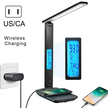 LED Table Lamp Wireless Charging With Calendar Temperature Alarm Night Light Houdehold WWO66
LED Table Lamp Wireless Charging With Calendar Temperature Alarm Night Light Houdehold WWO66