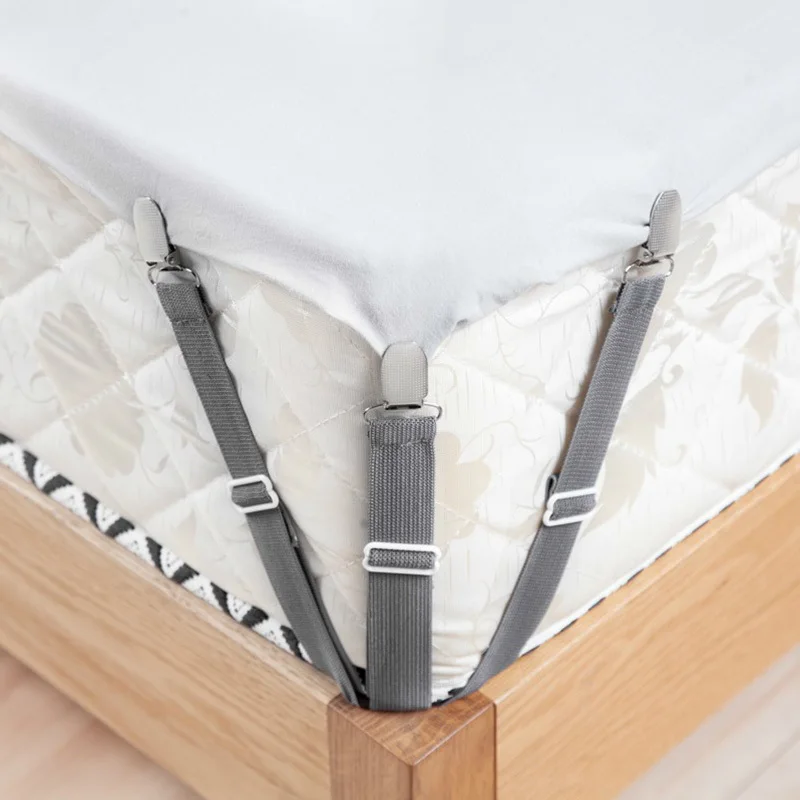 4Pcs/set Elastic Bed Sheet Grippers Belt Fastener Bed Sheet Clips Mattress Cover Blankets Holder Home Textiles Organize Gadgets
4Pcs/set Elastic Bed Sheet Grippers Belt Fastener Bed Sheet Clips Mattress Cover Blankets Holder Home Textiles Organize Gadgets