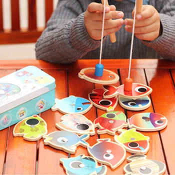 Magnetic fishing toy Montessori Educational Wooden toy 3D Wooden Sensory Mathematics Jigsaw Training Intellectual Learning Toy
Magnetic fishing toy Montessori Educational Wooden toy 3D Wooden Sensory Mathematics Jigsaw Training Intellectual Learning Toy