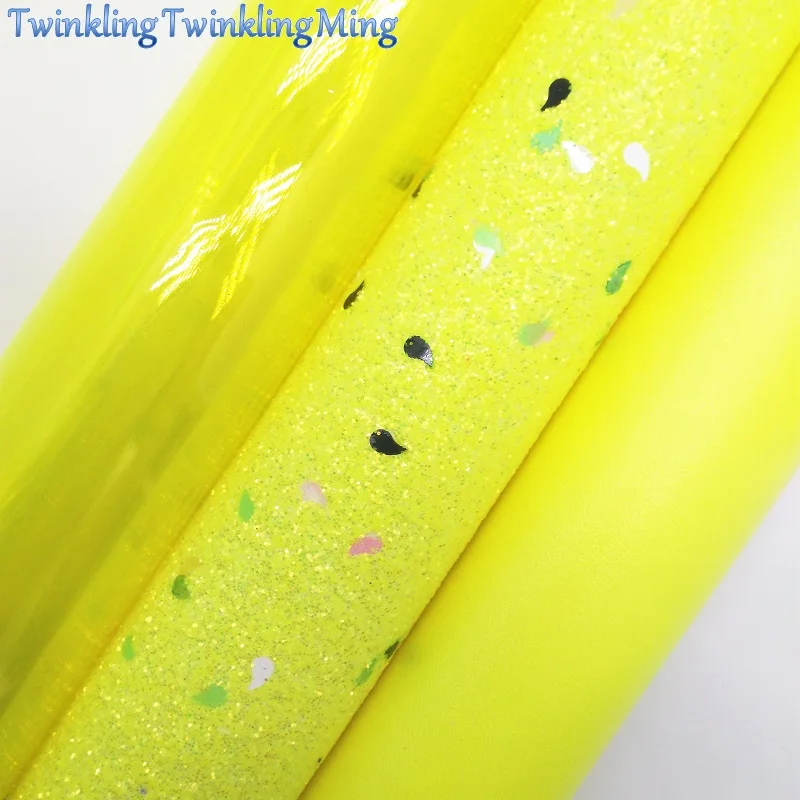 YELLOW Glitter Fabirc, Faux Leather Fabric, Transparent PVC Leather Fabric Sheets For Bow A4 8"x11"Twinkling Ming XM463
YELLOW Glitter Fabirc, Faux Leather Fabric, Transparent PVC Leather Fabric Sheets For Bow A4 8"x11"Twinkling Ming XM463