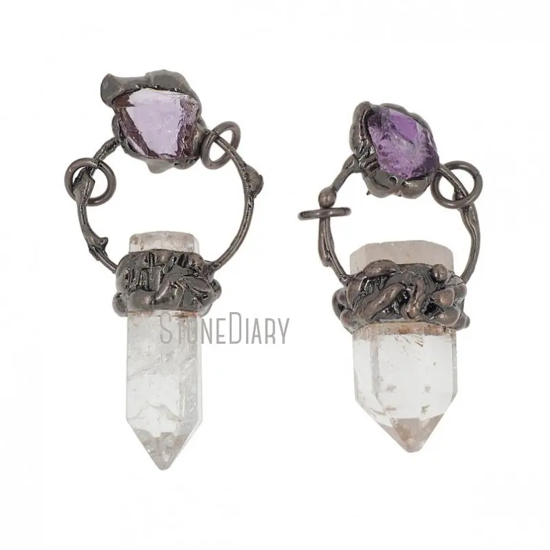 PM36840 Antique Bronze Plated Soldered Free Form Point Tin Clear Crystal Amethyst Pendant Real Quartz Jewelry
PM36840 Antique Bronze Plated Soldered Free Form Point Tin Clear Crystal Amethyst Pendant Real Quartz Jewelry