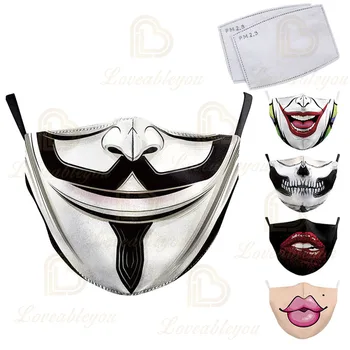 Adult Big Mouth Print Face Fabric Masks Skull Mouth Cover Reusable Protection Dust Washable Masks Proof Bacteria Mask
Adult Big Mouth Print Face Fabric Masks Skull Mouth Cover Reusable Protection Dust Washable Masks Proof Bacteria Mask