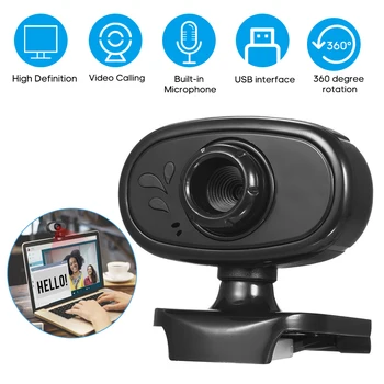 HD Webcam Mini Computer PC WebCamera with Microphone Rotatable Cameras Web cam for Live Broadcast Video Calling Conference Work
HD Webcam Mini Computer PC WebCamera with Microphone Rotatable Cameras Web cam for Live Broadcast Video Calling Conference Work