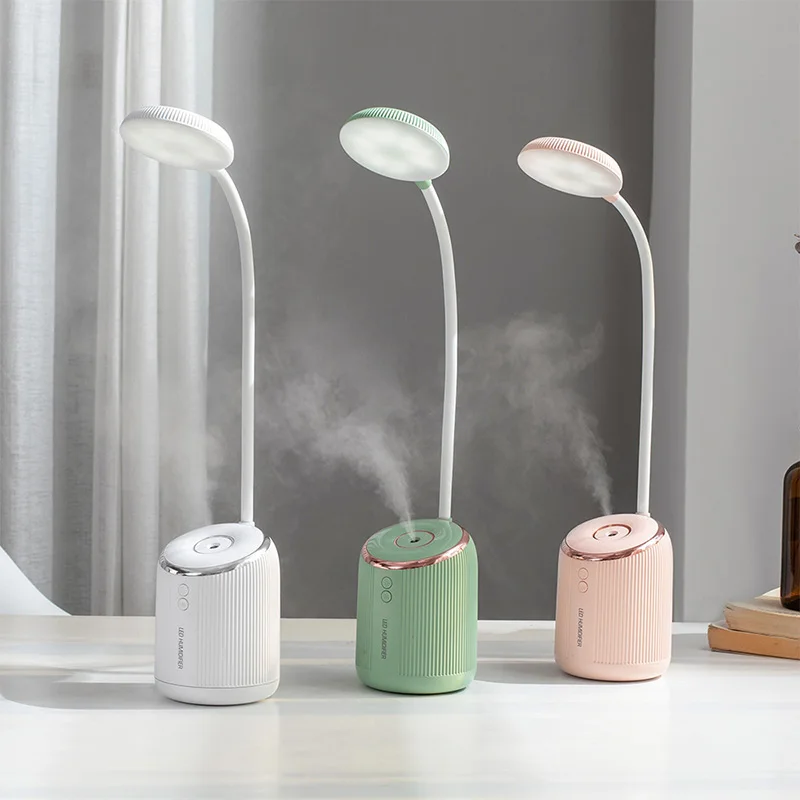 LED Night lamp rechargeable desk table reading light with 280ML USB air humidifier ultrasonic electric aromatherapy diffuser
LED Night lamp rechargeable desk table reading light with 280ML USB air humidifier ultrasonic electric aromatherapy diffuser