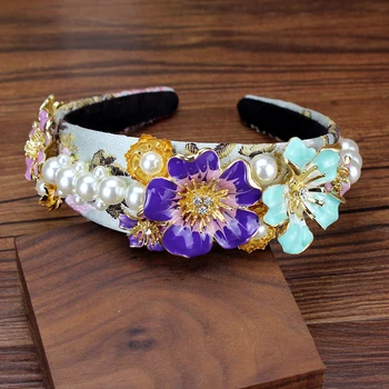 Romantic Light Blue Crystal And Beads Wedding Headbands Floral Rhinestone Pearl Hairbands For Women Party Charm Hair Accessories
Romantic Light Blue Crystal And Beads Wedding Headbands Floral Rhinestone Pearl Hairbands For Women Party Charm Hair Accessories