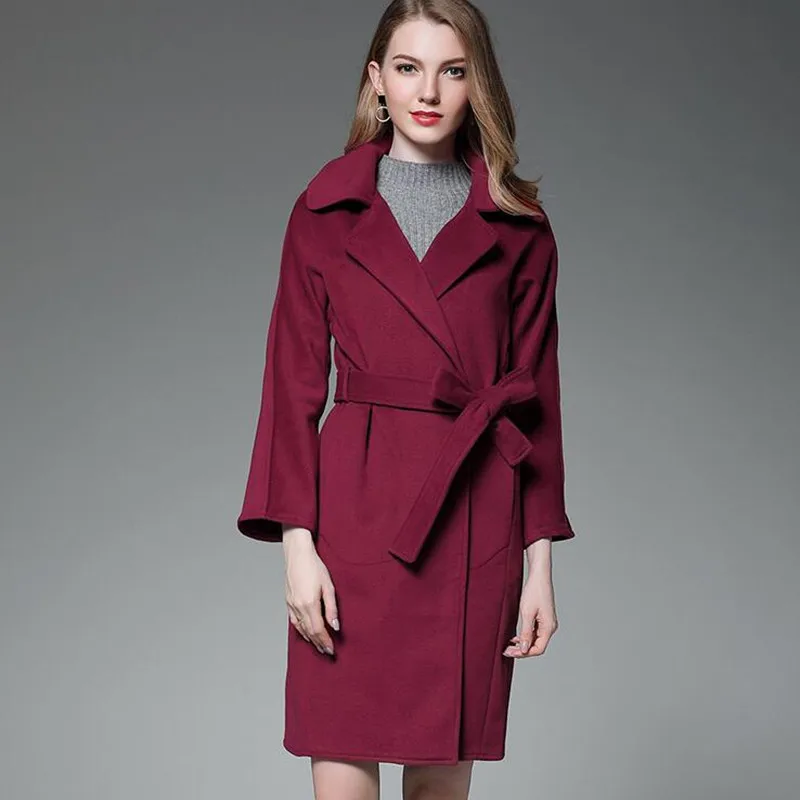 Long Wool Coat Women Winter Warm Elegant Vintage Outerwear Outerwear Woolen Coat With Belt High Quality Fashion Blend Jacket
Long Wool Coat Women Winter Warm Elegant Vintage Outerwear Outerwear Woolen Coat With Belt High Quality Fashion Blend Jacket