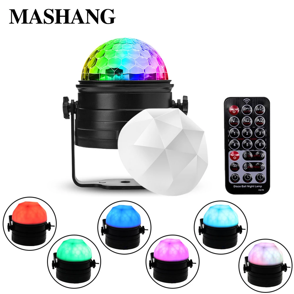 LED night light 2 in 1 stage light 7 color remote control voice activated disco dance lights RGB 6W party kTV decorative lights
LED night light 2 in 1 stage light 7 color remote control voice activated disco dance lights RGB 6W party kTV decorative lights