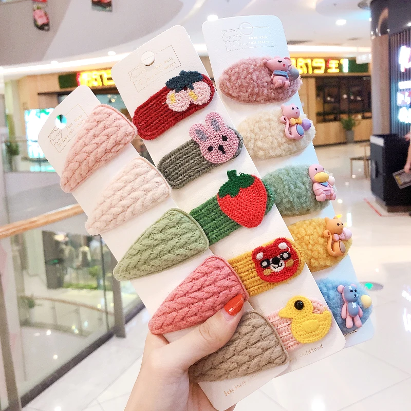 5 Pcs/Set Winter Girl Cute Cartoon Soft Faux Fur Hair Clips For Women Headband Sweet Hairpins Barrettes Fashion Hair Accessories
5 Pcs/Set Winter Girl Cute Cartoon Soft Faux Fur Hair Clips For Women Headband Sweet Hairpins Barrettes Fashion Hair Accessories