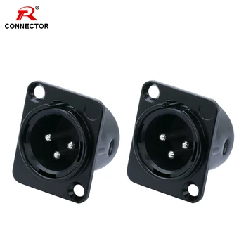 8pcs 3pin XLR male plug connector, for Microphone/MIC, Panel Mount, Metal Shell +Copper Contact 
8pcs 3pin XLR male plug connector, for Microphone/MIC, Panel Mount, Metal Shell +Copper Contact