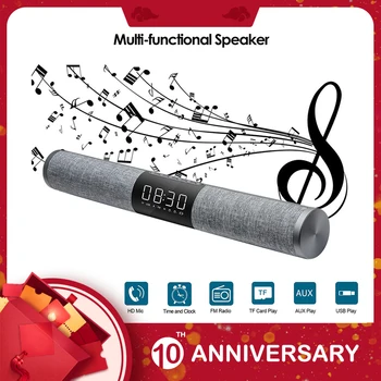 KIITO Y33 Home TV 20W Soundbar Bluetooth Speaker Portable Wireless Subwoofer 3D Surround FM Radio MP3 MP4 Alarm Clock LCD AUX TF
KIITO Y33 Home TV 20W Soundbar Bluetooth Speaker Portable Wireless Subwoofer 3D Surround FM Radio MP3 MP4 Alarm Clock LCD AUX TF