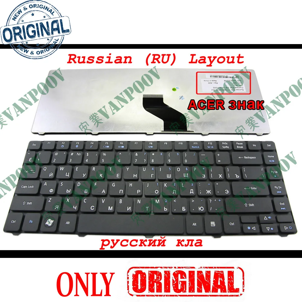 100% настоящая Клавиатура для ноутбука Acer Aspire 3810 3810T 4735 4735G 4735Z 4736 4736G 4736Z Black v104 602as1 |