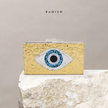 Devil's Eye Series European and American Ins Casual Pop Clutch Chain Crossbody Party Gathering Large Mobile Phone Capacity 
Devil's Eye Series European and American Ins Casual Pop Clutch Chain Crossbody Party Gathering Large Mobile Phone Capacity