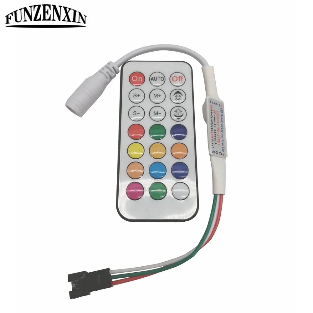 DC21Keys Wireless RF Controller Use In WS2811 WS2812 WS2813 WS2815 SK6812 RGB Led Strip DC5-24V
DC21Keys Wireless RF Controller Use In WS2811 WS2812 WS2813 WS2815 SK6812 RGB Led Strip DC5-24V