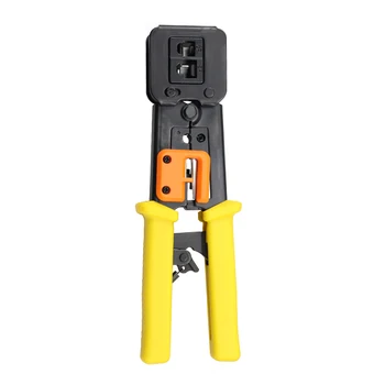 New Modular Telecom Crimping Tool Network Cable Ratchet Crimping Pliers for 6P/8P Crimper Cable Stripper Pressing Clamp Pliers
New Modular Telecom Crimping Tool Network Cable Ratchet Crimping Pliers for 6P/8P Crimper Cable Stripper Pressing Clamp Pliers