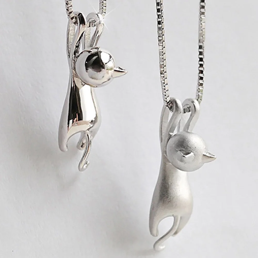 1pc Cat Necklace For Women Girl Trendy Animal Pet Silver Gold Polished Cat Pendant Necklace Long Chain Charm Vintage Jewelry 
1pc Cat Necklace For Women Girl Trendy Animal Pet Silver Gold Polished Cat Pendant Necklace Long Chain Charm Vintage Jewelry