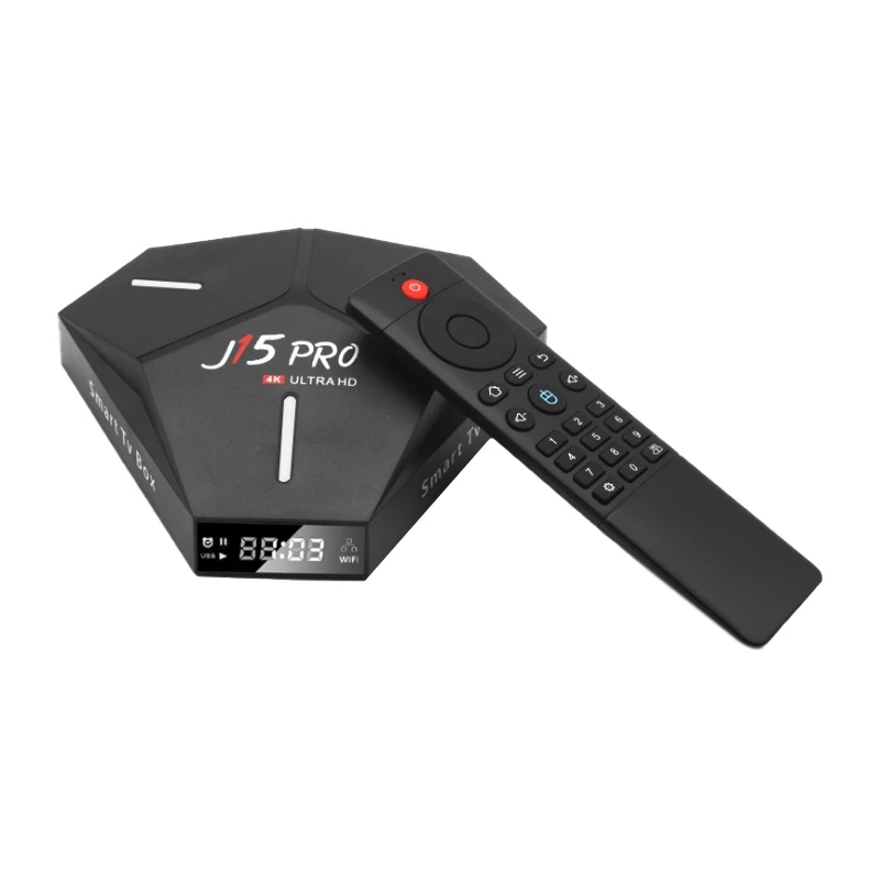 J15 PRO 2.4G + 5GWiFi 4K HD TV Box RK3328 Android 9.0 4G / 64G Smart Network Set Top Box with Voice Remote Control
J15 PRO 2.4G + 5GWiFi 4K HD TV Box RK3328 Android 9.0 4G / 64G Smart Network Set Top Box with Voice Remote Control