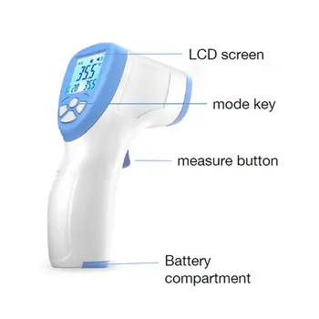 Thermometer Non Contact Infrared Thermometer Temperature Fever Digital Measure Tool for Adult 
Thermometer Non Contact Infrared Thermometer Temperature Fever Digital Measure Tool for Adult
