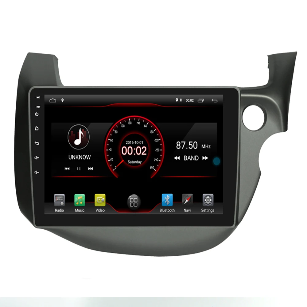 Автомагнитола 2DIN 10 2 дюйма android автомобильный DVD-плеер для FIT/ JAZZ 2009-2013 (RHD) головное