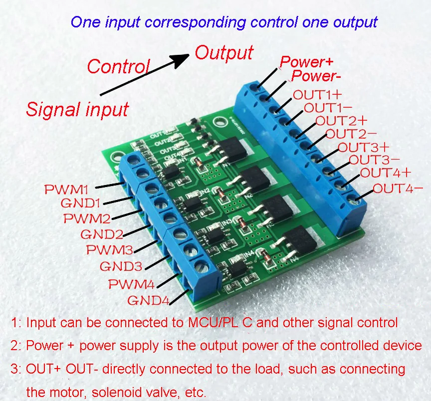 4-8 Channel MOS Tube / FET Module PLC Amplifier Board / Drive Module Optocoupler Isolation DC
4-8 Channel MOS Tube / FET Module PLC Amplifier Board / Drive Module Optocoupler Isolation DC