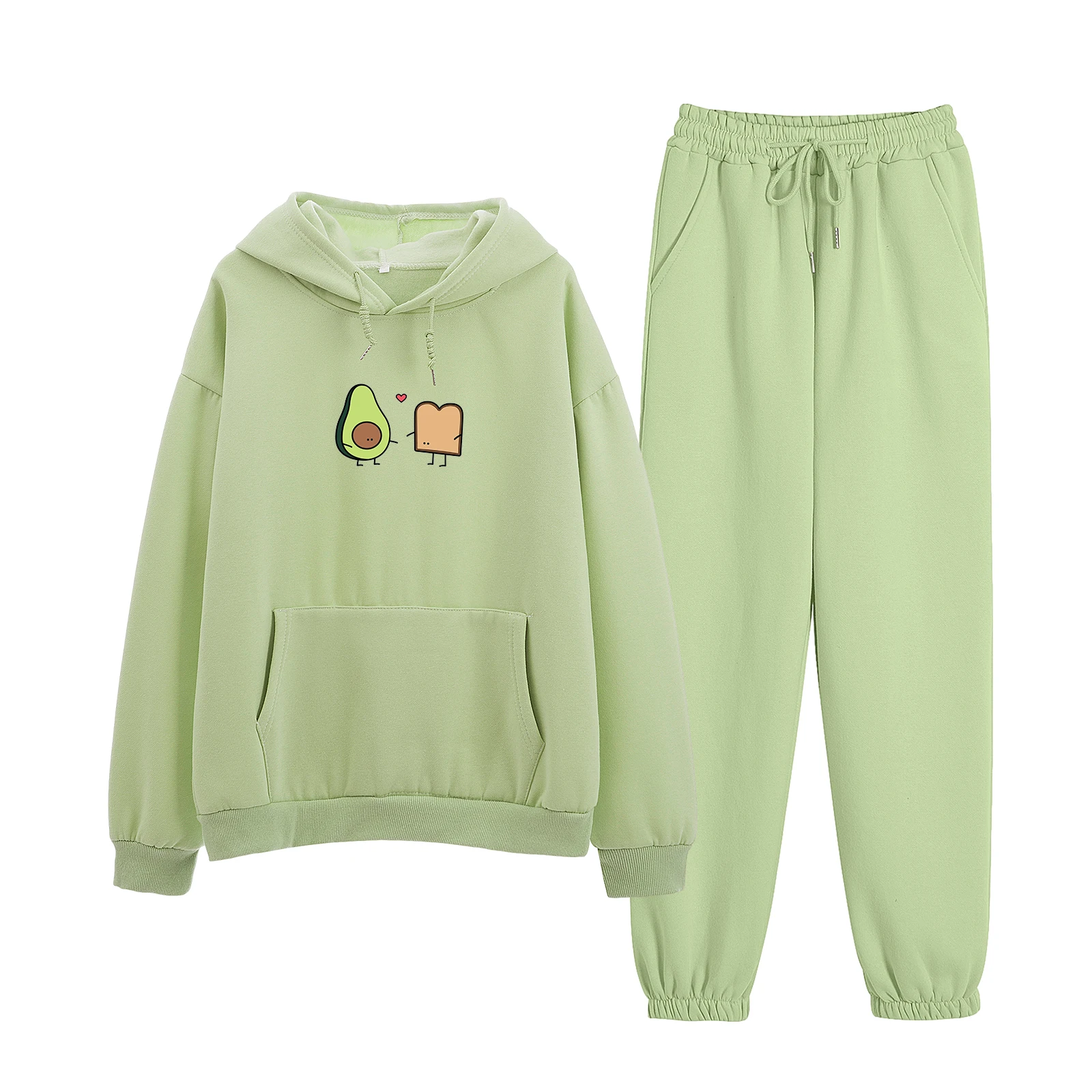 Womens Loose Hoodies Sweatshirt Pullover Avocado Print Plus Velvet Sweatshirts Sweatpants Ladies Harajuku Fleece Hoody Sets
Womens Loose Hoodies Sweatshirt Pullover Avocado Print Plus Velvet Sweatshirts Sweatpants Ladies Harajuku Fleece Hoody Sets