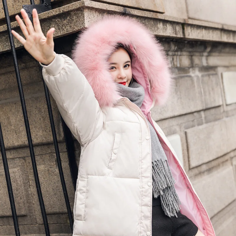 2019 Winter New Style Korean-style Mid-length Loose-Fit Large Fur Collar Large Size Coat Fat Mm down Jacket Cotton-padded Clothe
2019 Winter New Style Korean-style Mid-length Loose-Fit Large Fur Collar Large Size Coat Fat Mm down Jacket Cotton-padded Clothe