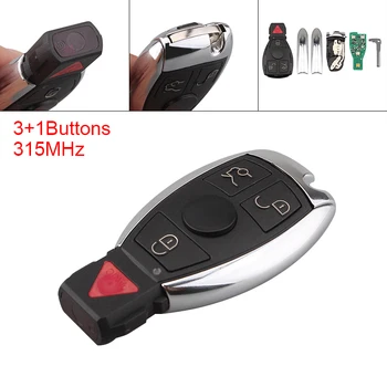 315MHz 3+1 Buttons Keyless Flip Remote Car Key Fob Shell Case with ID46 Chip Uncut Blade for Mercedes-Benz
315MHz 3+1 Buttons Keyless Flip Remote Car Key Fob Shell Case with ID46 Chip Uncut Blade for Mercedes-Benz