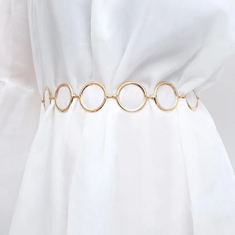 Luxury Belt Simple Punk Wild Metal Waist Chain Personality Geometry Ring Single Belt Layer Body Chain Woman Accessories
Luxury Belt Simple Punk Wild Metal Waist Chain Personality Geometry Ring Single Belt Layer Body Chain Woman Accessories