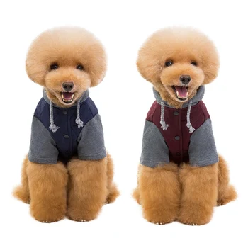 Pet Dogs Clothes Autumn Winter Costume Clothing Decorative Zipper Color-patched Hooded Cotton-padded For Dogs Ubranka Dla Psa
Pet Dogs Clothes Autumn Winter Costume Clothing Decorative Zipper Color-patched Hooded Cotton-padded For Dogs Ubranka Dla Psa