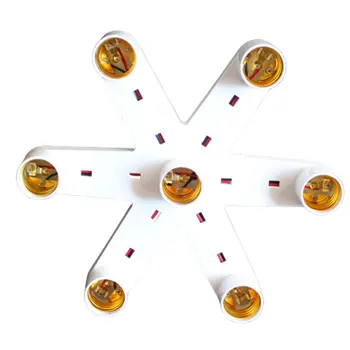 7 Heads E27 Lamp holder Bulb Adapter Converter Splitter variable multiple suspended chandelier Energy Saving Lamp Incandescent
7 Heads E27 Lamp holder Bulb Adapter Converter Splitter variable multiple suspended chandelier Energy Saving Lamp Incandescent