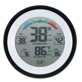 SHGO HOT-Digital LCD Display Indoor Thermometer Hygrometer Round Wireless Electronic Temperature Humidity Meter Weather Station
SHGO HOT-Digital LCD Display Indoor Thermometer Hygrometer Round Wireless Electronic Temperature Humidity Meter Weather Station