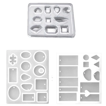3 Pack Silicone Jewelry Casting Molds Silicone Resin Jewelry Pendant Necklace Molds With ular Jewelry Shapes And Hanging Hole 
3 Pack Silicone Jewelry Casting Molds Silicone Resin Jewelry Pendant Necklace Molds With ular Jewelry Shapes And Hanging Hole