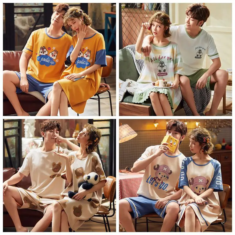 New Products Couples Pullover Korean-style INS Short Sleeve Men And Women Homewear Set an # T2362 #-T2334 # Collection
New Products Couples Pullover Korean-style INS Short Sleeve Men And Women Homewear Set an # T2362 #-T2334 # Collection