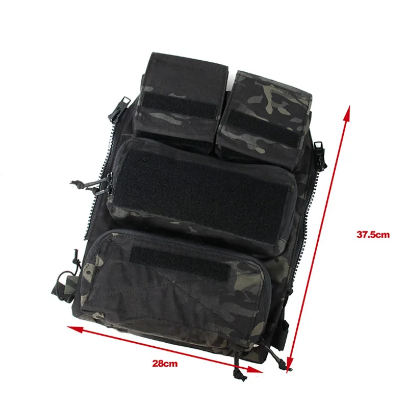 2018 TMC Multicam Black Military Tactical Vest Zipper Pouch Bag Zip Panel NG Version
2018 TMC Multicam Black Military Tactical Vest Zipper Pouch Bag Zip Panel NG Version