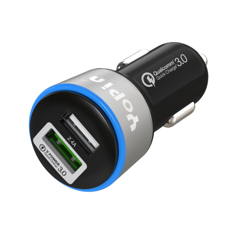 New Style QC3.0 Fast-Charging Car Mounted Charger One plus Two Multi-functional Car Mobile Phone Charger Double USB Car Charger
New Style QC3.0 Fast-Charging Car Mounted Charger One plus Two Multi-functional Car Mobile Phone Charger Double USB Car Charger