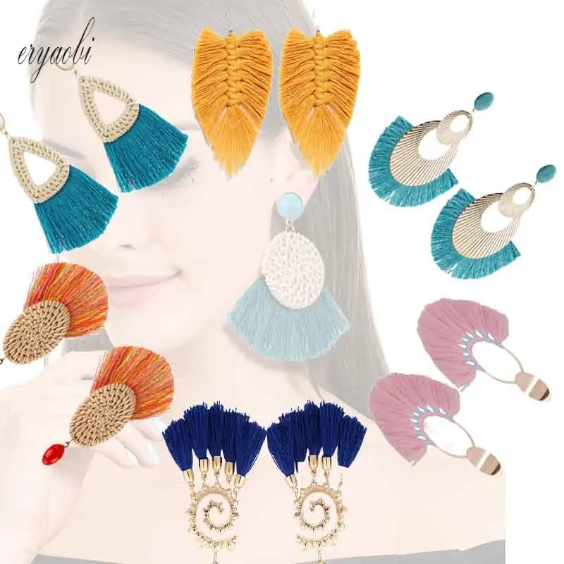 Tassel Earrings Bohemian Hand-woven Fan-shaped Hanging Women's Earrings for Women Wedding Party Anniversary Wear Jewelery
Tassel Earrings Bohemian Hand-woven Fan-shaped Hanging Women's Earrings for Women Wedding Party Anniversary Wear Jewelery