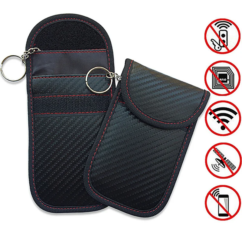 Anti-Theft Keyless Entry Car Key Cover Signal Radiation Blocking for Farady Bag Car Key Wallet Car Interior Accessories Key Case
Anti-Theft Keyless Entry Car Key Cover Signal Radiation Blocking for Farady Bag Car Key Wallet Car Interior Accessories Key Case