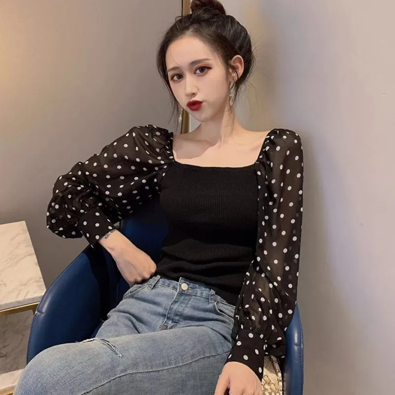 Korean Style Sweaters Word Shoulder Stitching Temperament Slim Long-sleeved Sweaters Yellow Code
Korean Style Sweaters Word Shoulder Stitching Temperament Slim Long-sleeved Sweaters Yellow Code