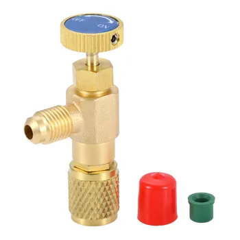 R12 R22 Refrigerant Charging Valve 1/4" Male to 1/4" Female Adapter Flow Control Ball Valve for R12 R22 Air Conditioner Manifold
R12 R22 Refrigerant Charging Valve 1/4" Male to 1/4" Female Adapter Flow Control Ball Valve for R12 R22 Air Conditioner Manifold