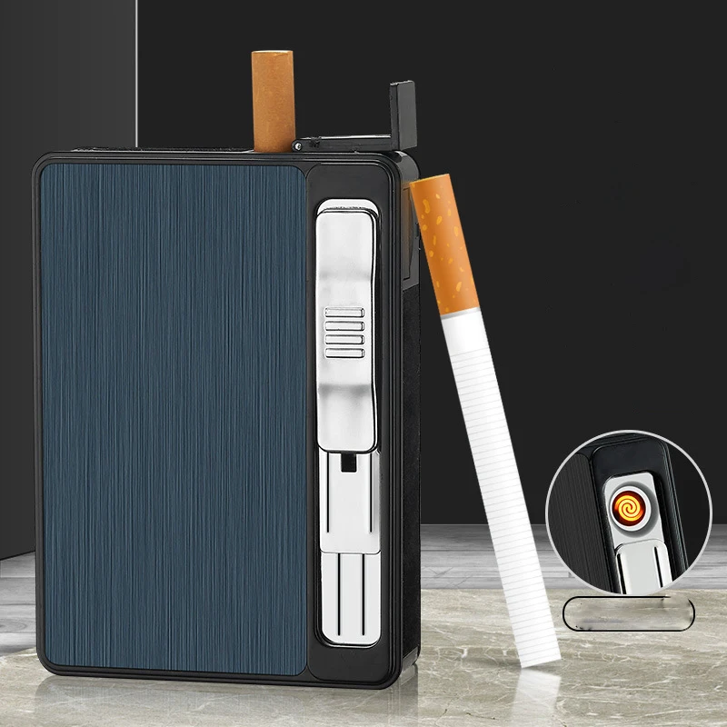USB Charging Lighter and Cigarette Case Cigarette Box Windproof Flameless Electronic Lighter Tobacco Cigarettes in Packs
USB Charging Lighter and Cigarette Case Cigarette Box Windproof Flameless Electronic Lighter Tobacco Cigarettes in Packs