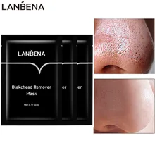 

LANBENA Blackhead Remover Mask Detox Nose Masks Acne Treatment Peeling Pore Strip Bamboo Charcoal Shrink Pores Skin Care 5 PCS