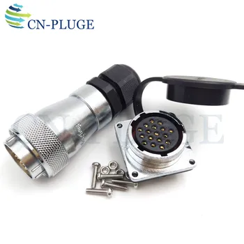 WS28 Series 17 Pin Waterproof Wire Connector Industrial Power Panel Mount Connector
WS28 Series 17 Pin Waterproof Wire Connector Industrial Power Panel Mount Connector