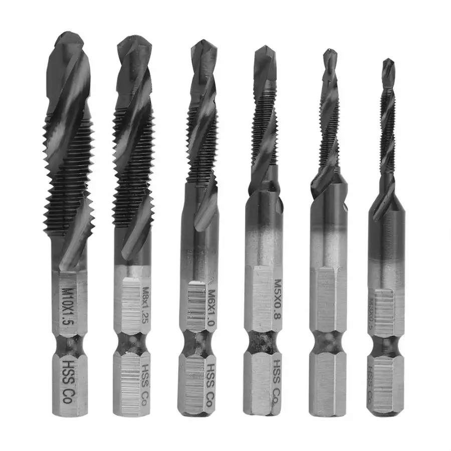 Multifunctional Screwdriver Compound Drill Tap Hex Shank Spiral Tap Drilling And Tapping Integrated Drill Bit Set
Multifunctional Screwdriver Compound Drill Tap Hex Shank Spiral Tap Drilling And Tapping Integrated Drill Bit Set